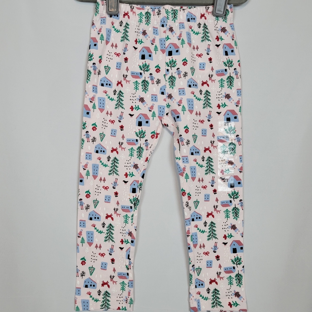 NEW - First Impressions Girl's Bottoms in Pink w/ Village Scene (various sizes)